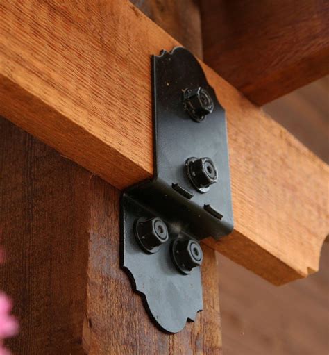 decorative metal brackets for wood beams canada|decorative post to beam brackets.